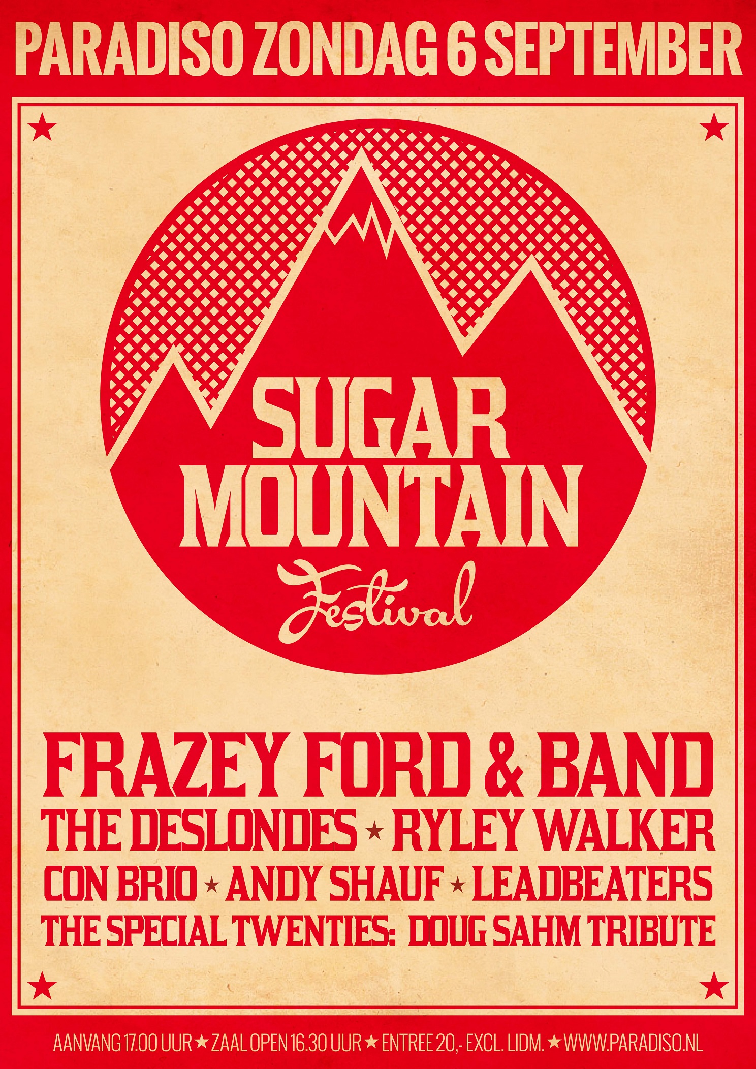Winactie: Sugar Mountain Festival zondag 6 september in Paradiso